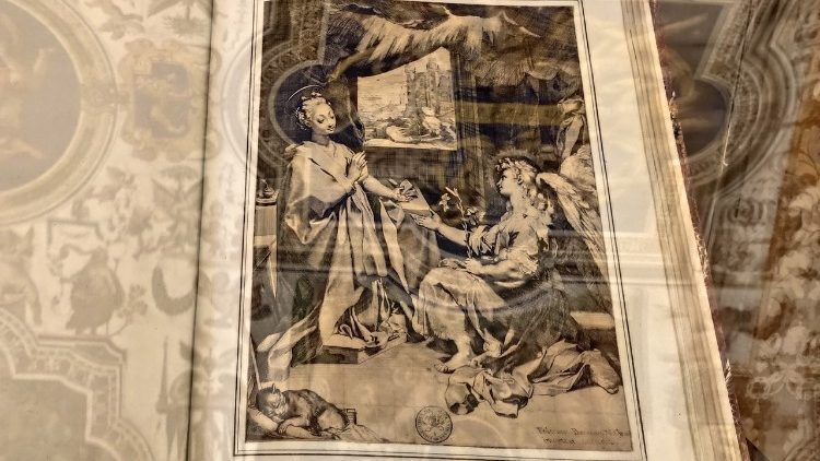 Federico Barocci (1528-1612), Annunciazione, incisione ad acquaforte, bulino e puntasecca, II stato, 1584 circa