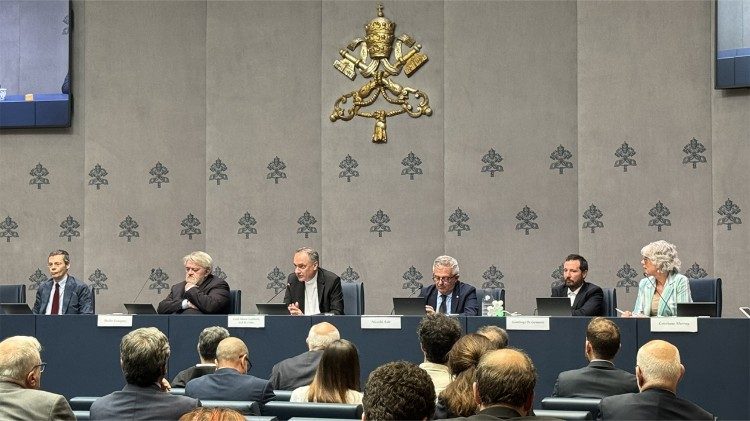 The conference in the Holy See Press Office