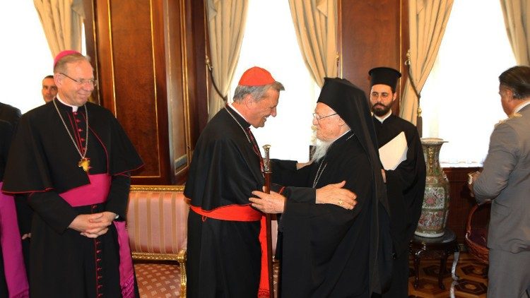 Cardinal Grech with the Ecumenical Patriarch of Constantinople Bartholomew II
