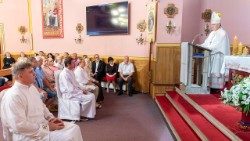 Dvojica kandidata za red trajnog đakonata u Sisačkoj biskupiji (Foto: Stjepan Vego)