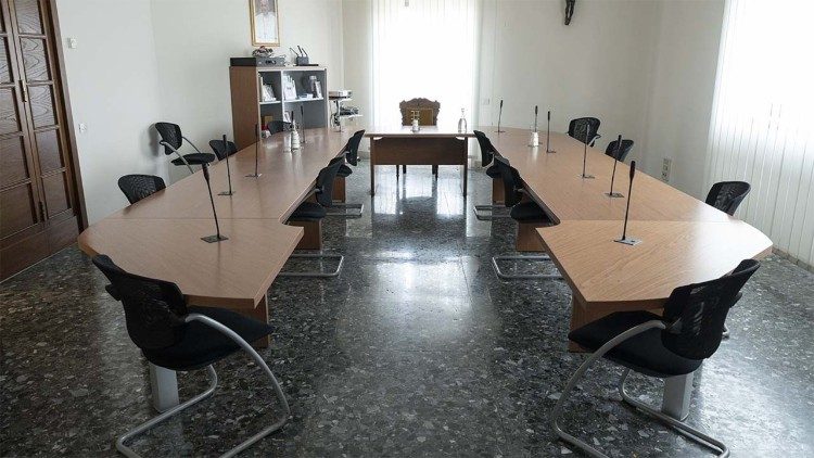 Meeting room of the Dicastery for Interreligious Dialogue
