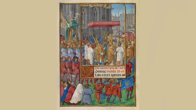 Procissão de Corpus Christi, Getty Center, em Los Angeles, Califórnia