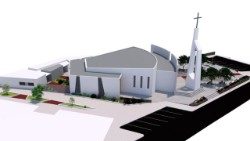 Cabo Verde - Projeto da Igreja Matriz de Porto Novo, na ilha de Santo Antão