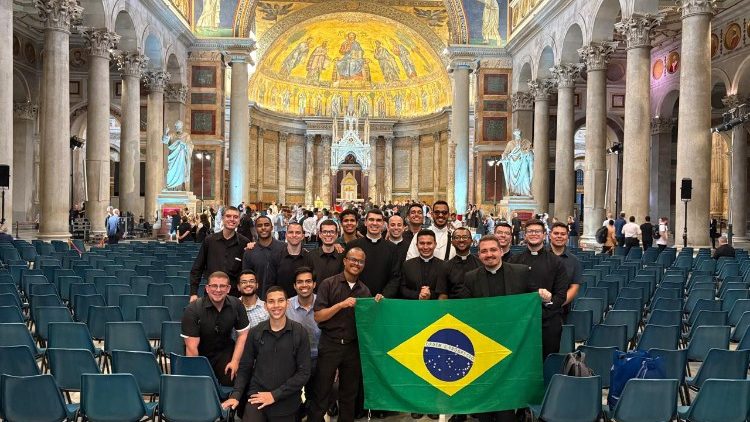 Os brasileiros na abertura do Jubileu dos Seminaristas na Basílica de São Paulo fora dos Muros
