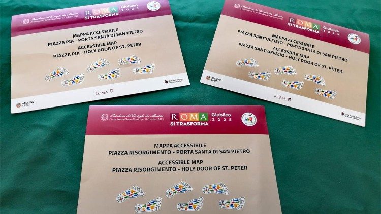 Mapas en papel para el Jubileo