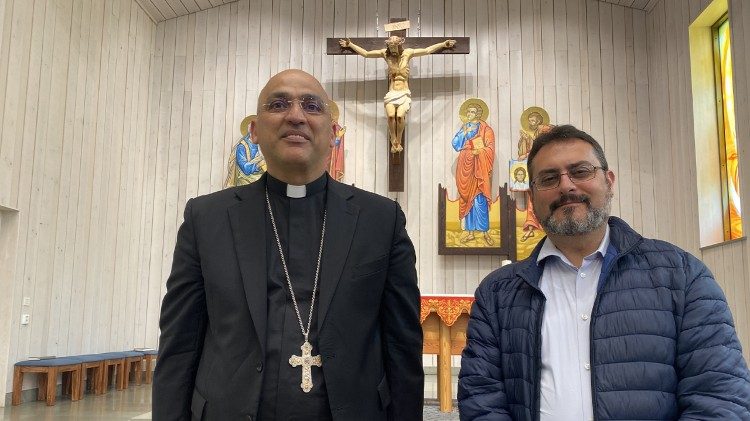 Bischof Saad Hanna und Mario Galgano