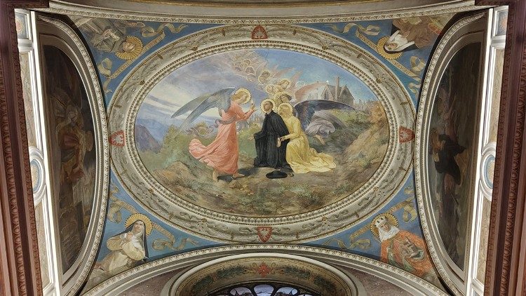 Sklepienie kaplicy polskiej w kościele św. Joachima na Prati