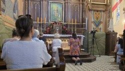 W Markowej modlili się wierni w święto bł. Rodziny Ulmów. Fot. Mateusz Szpytma