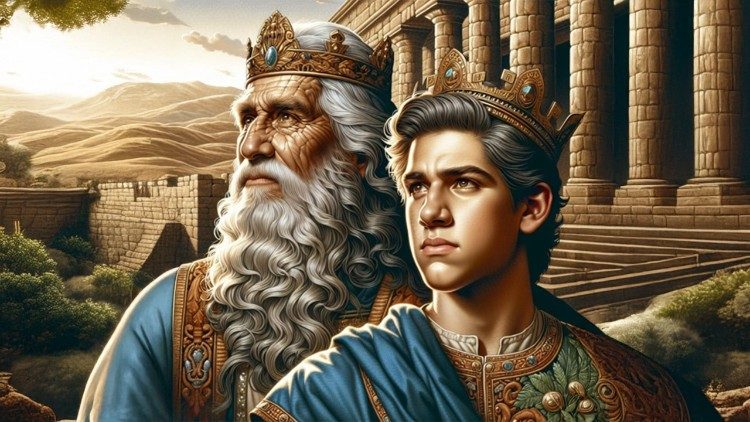 அரசர் தாவீதும் அவர் மகன் சாலமோனும் 