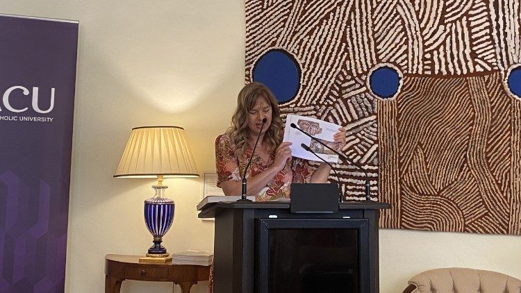 Katherine Aigner during her presentation