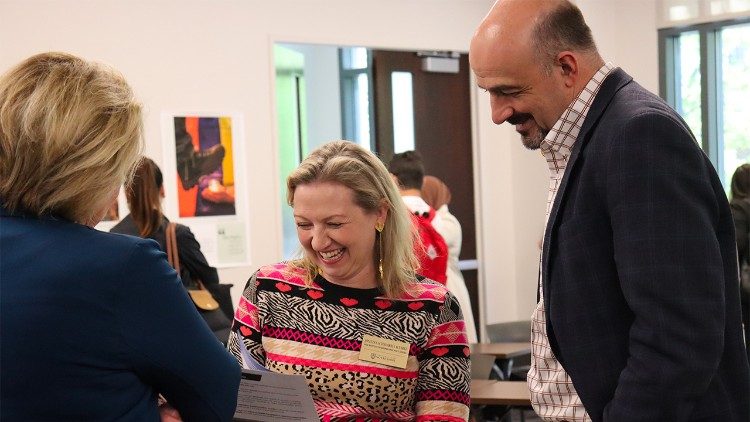 Echavarría durante un taller.