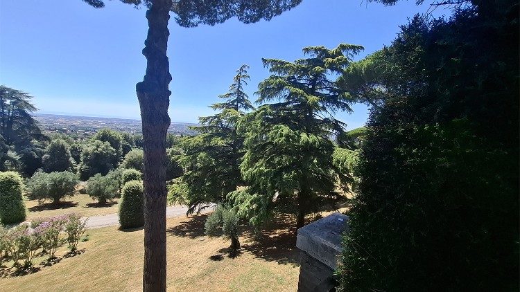 The gardens at Castel Gandolfo