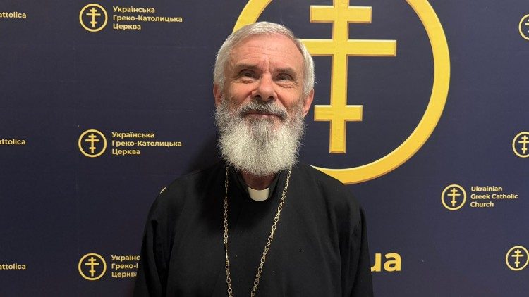Dom Volodemar nos recebeu no Pontifício Colégio Ucraniano de São Josafá