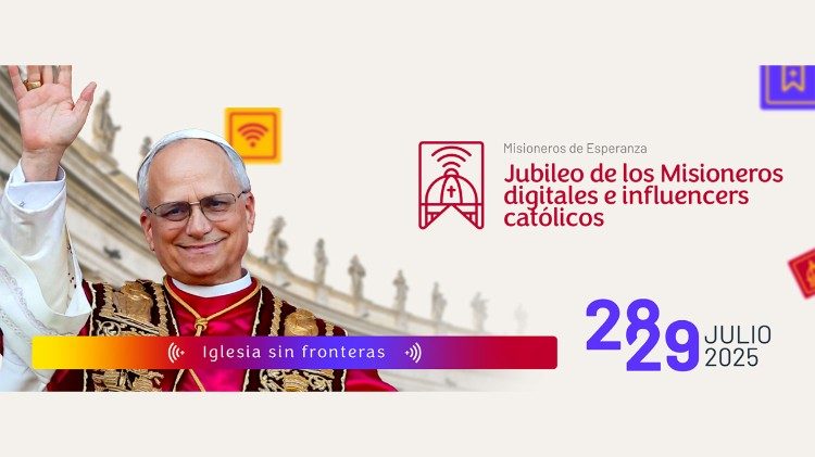 El banner oficial del Jubileo de los Misioneros Digitales e Influencers católicos se puede descargar del sitio web digitalismissio.org