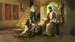 Jezu Krishti me Martën e Marinë