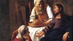 Jezusi në shtëpinë e Marisë dhe Martës në Betani