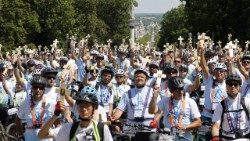 Pielgrzymi przybywający na Jasną Górę