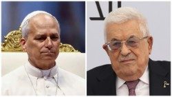 Photo d'illustration. Le Pape et le président de l'Autorité palestinienne.
