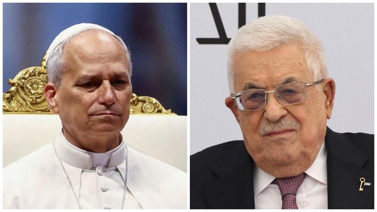 Appel téléphonique entre le Pape Léon XIV et le président palestinien Mahmoud Abbas, le 21 juillet 2025. 