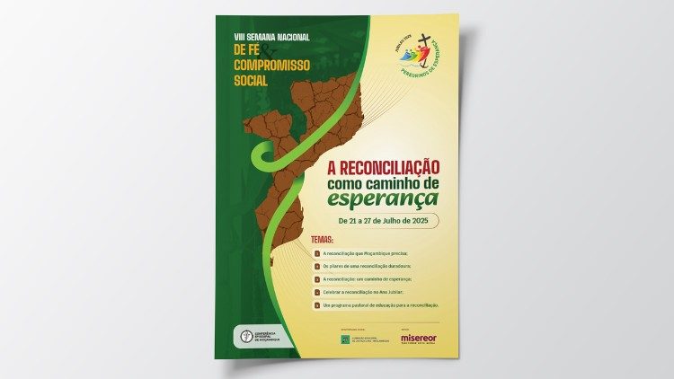 VIII Semana Nacional Fé e Compromisso Social, em Moçambique - Cartaz