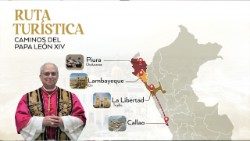 Trasa cesty věnované papeži Lvu XIV.