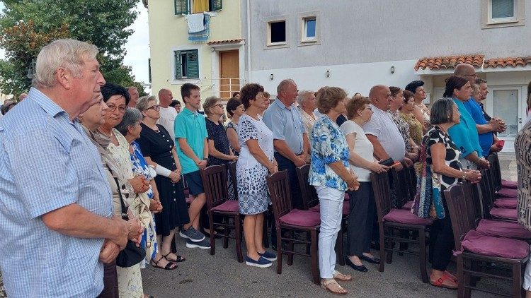 Štovatelji sv. Marine na misi u Mošćeničkoj Dragi