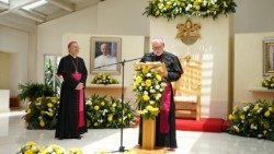 El arzobispo Paul Richard Gallagher en la Nunciatura Apostólica en México