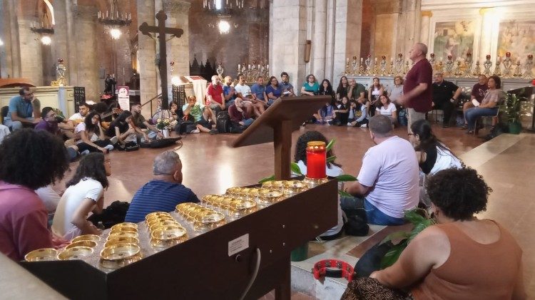 Un gruppo di giovani provenienti dall'Egitto