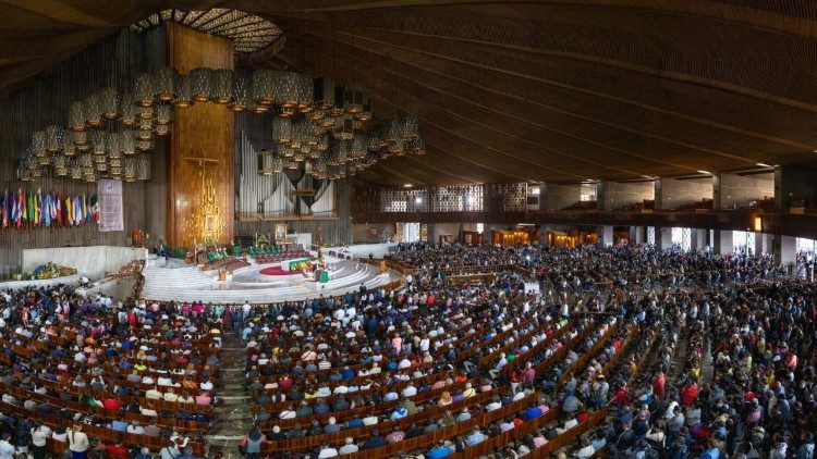 Archbishop Paul Richard Gallagher celebrates Mass at Our Lady of Guadalupe Shrine in Mexico