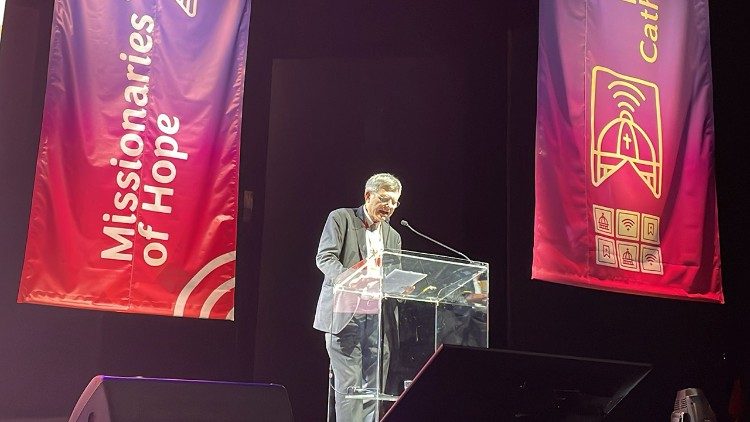 Paolo Ruffini, prefetto del Dicastero per la Comunicazione, presso l'Auditorium Conciliazione