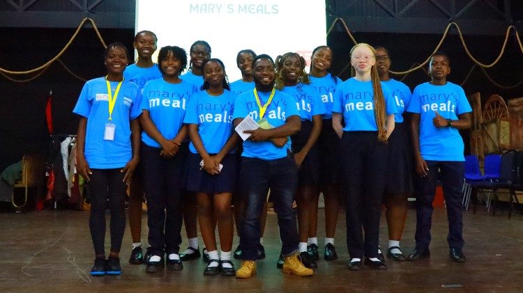 Mary's Meals Youth ambassadors in Malawi