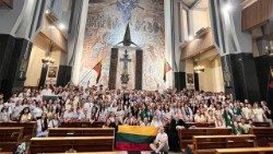 Jaunimas iš Lietuvos Romos Šv. Antano bažnyčioje 