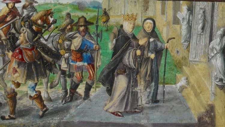 Portugál Erzsébet királyné compostelai zarándoklaton