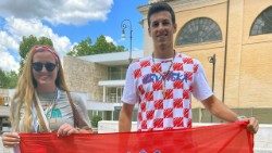 Ružica i Dominik, mladi Hrvati sudionici Jubileja mladih u Rimu
