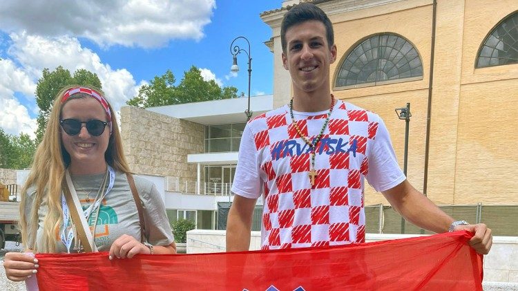 Ružica i Dominik, mladi Hrvati sudionici Jubileja mladih u Rimu