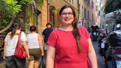 Daniela Hottenbacher, Bundesvorsitzende des BDKJ, in Rom