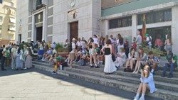 Jaunimas iš Lietuvos Romoje