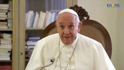papa Francisco durante entrevista ao canal “El Sembrador, Nueva Evangelización”