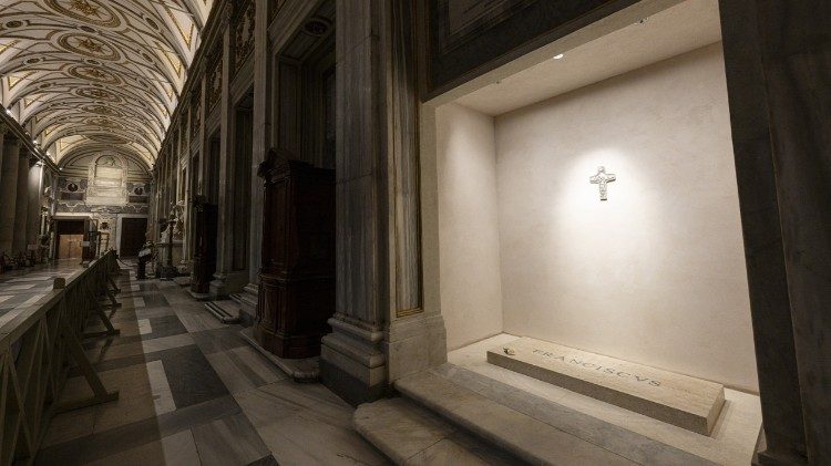 Túmulo de Francisco na Basílica de Santa Maria Maior