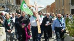 Il Giubileo dei Lavoratori. La foto pubblicata su Facebook dall'UCID, Unione Cristiana Imprenditori Dirigenti