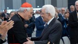 Kard. Zuppi i prezydent Mattarella