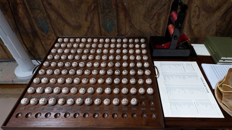 Kule służące do losowania kardynał&oacute;w skrutator&oacute;w