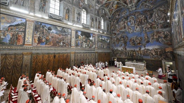 Die erste Messe mit den Kardinälen