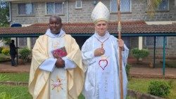 Der heutige Papst Leo in seiner Zeit als Kardinal bei einem Besuch in Afrika