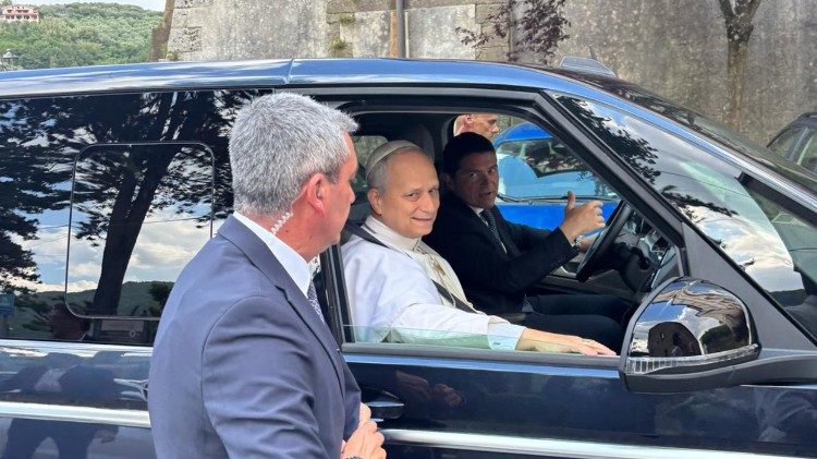 Llegada del Papa a Genazzano