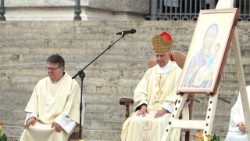 2025.05.11 messa e processione mons. Fisichella giubileo Bande Musicali