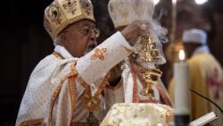Liturgia w Bazylice Watykańskiej w stylu etiopskim