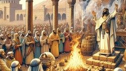 அரசர் தாவீது எரிபலி செலுத்தும்போது 