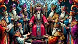 அரசர் நெபுகத்னேசர் முன் மந்திரவாதிகள்