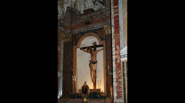 Il Crocifisso di San Filippo Neri nella Basilica di Sant'Agostino in Campo Marzio